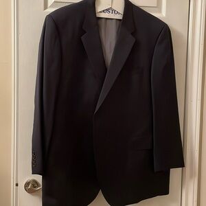 Men’s fresh laundered 1883 Coppley d blue wool suit size 52T jacket &44T pants.